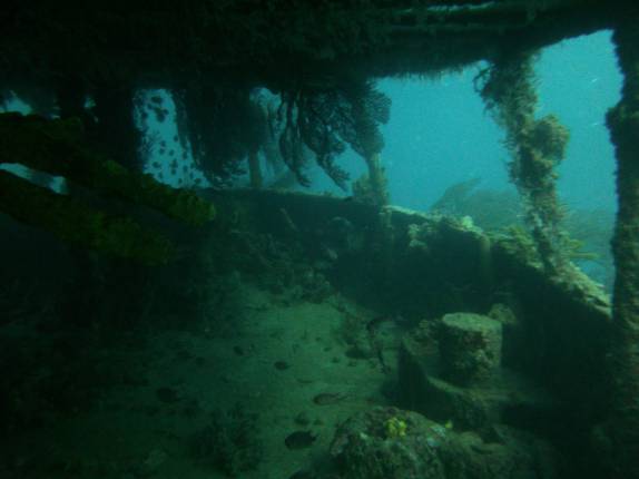 Os belos cenários do anufrágio Lesleen M, em Soufriere, sul de Santa Lúcia, no Caribe